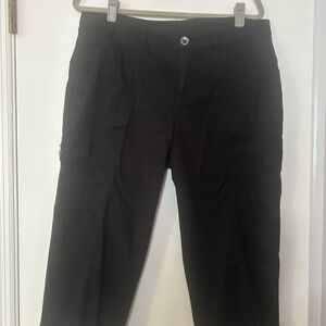 Time and Tru Black Cargo Pants Straight-Leg